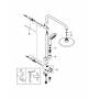 GROHE 26381000 New Tempesta 180 Душевая система с переключателем. Фото