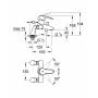 Смеситель для ванны GROHE Eurostyle 33612001. Фото
