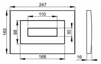 Клавиша смыва AlcaPlast M478. Фото