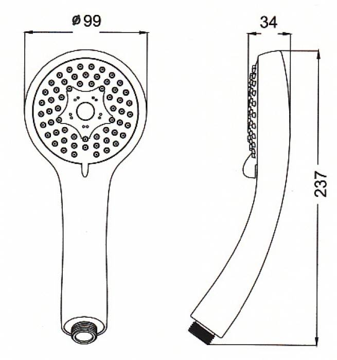 Душевая лейка IDDIS А11631. Фото
