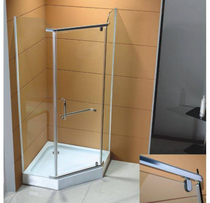 Душевое ограждение MIRSANT с поддоном Aurora 100/3. Фото