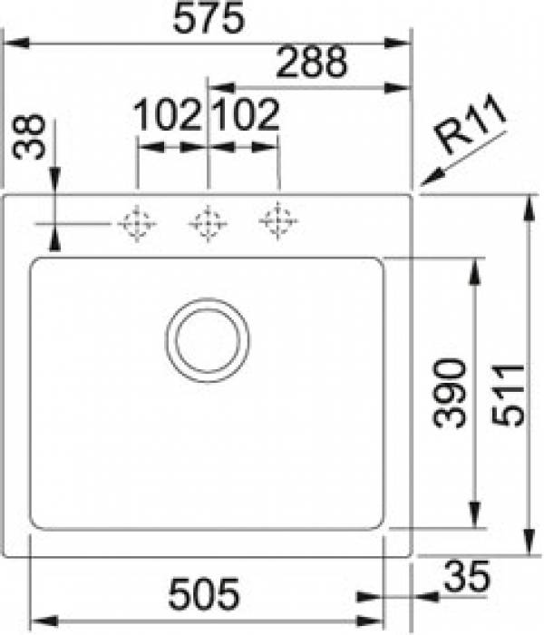 Кухонная мойка FRANKE Maris MRG 210-58 бежевый 135.0339.204. Фото
