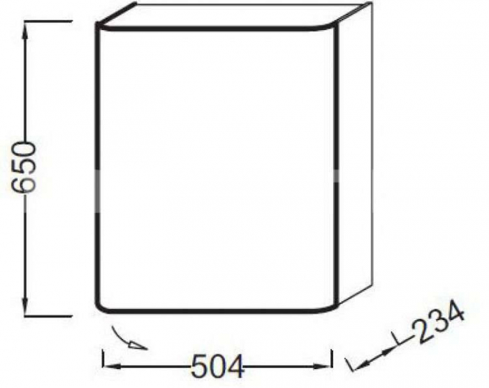 Пенал JACOB DELAFON Replay EB1075D-G1C. Фото