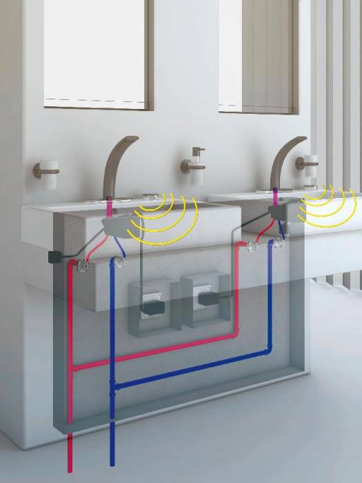 GROHE 36061KS0 Ondus Смес.д.раков,электр,pre-set. Фото